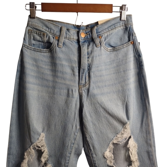Universal Thread Denim Jeans Blue Distressed Vintage Stretch Straight 4S NWT - Picture 4 of 10